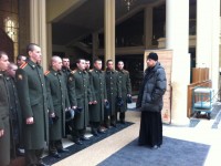 Курсанты Военного университета Министерства обороны Российской Федерации совершают паломничества по святыням Москвы